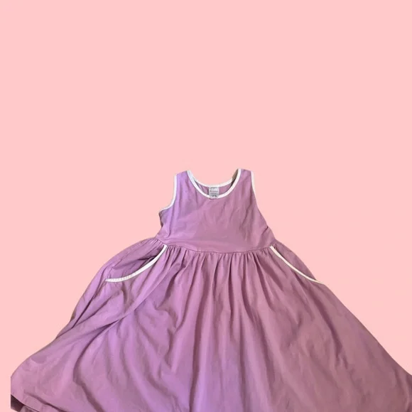 Hanna Andersson Red & Purple Bundle  size 10-12 Kids Dress with White Trim - Picture 3 of 4